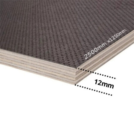 Protiskluzová překližka bříza 250 × 125 cm, tloušťka 12 mm, vzor rýže