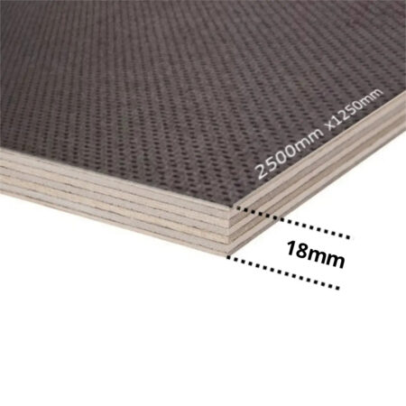 Protiskluzová překližka bříza 250 × 125 cm, tloušťka 18 mm, vzor rýže